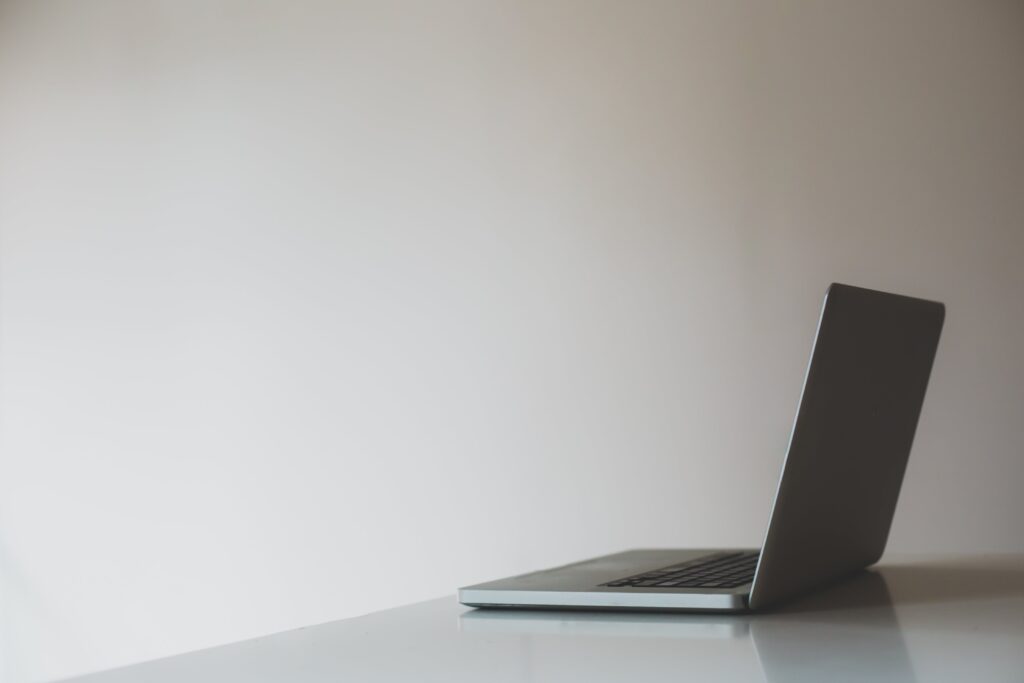 Modern, uncluttered workstation